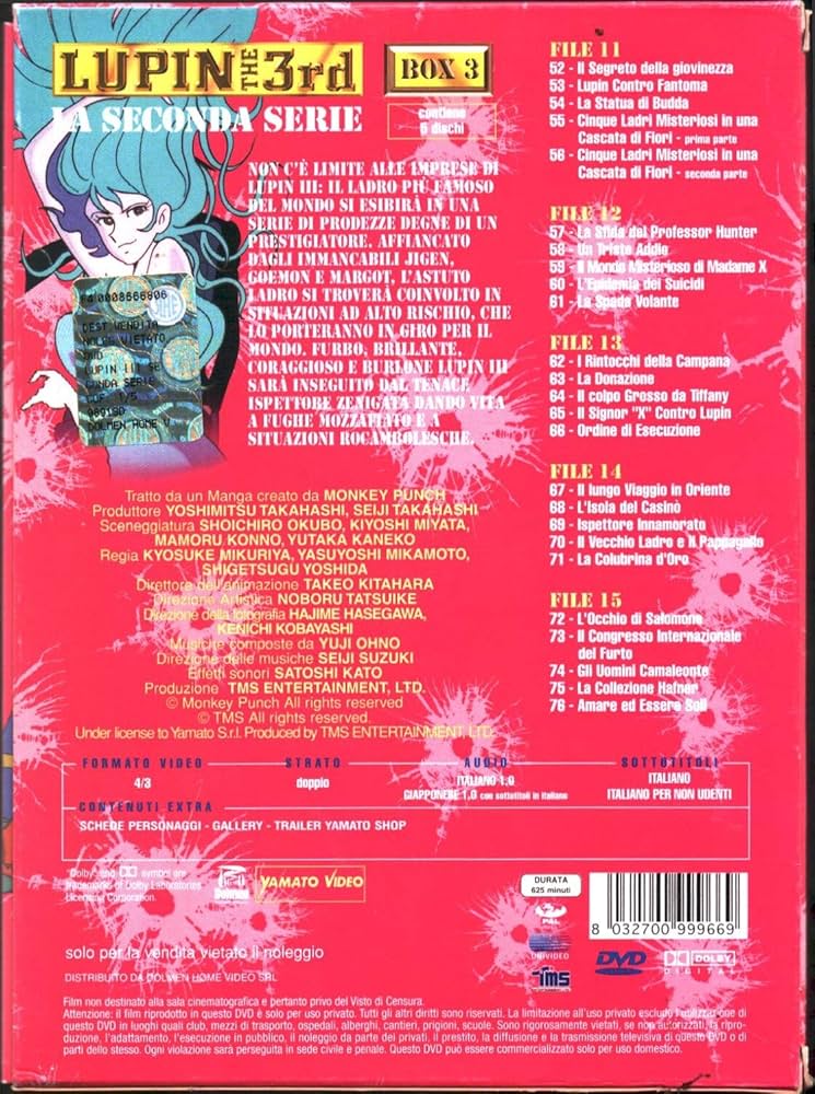 Amazon.co.jp: ルパン三世 TV第2シリーズ DVD-BOX3 (52-76話